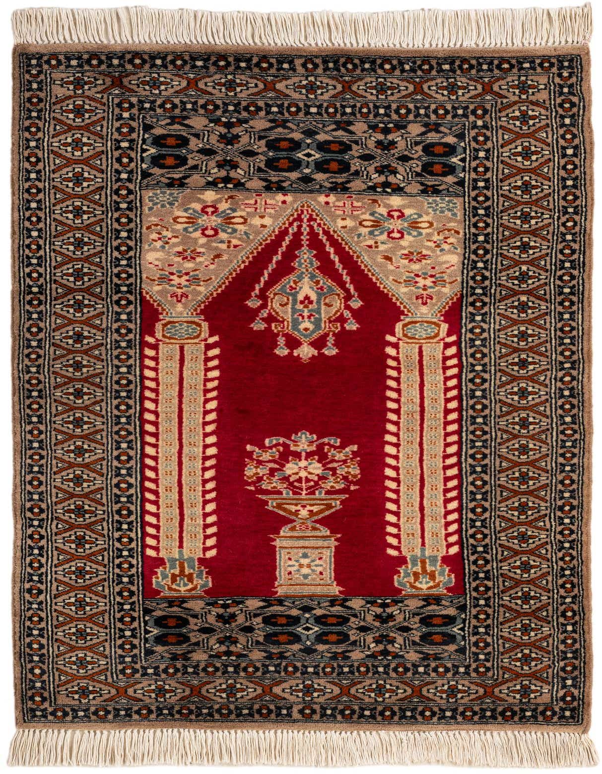 Primary image  2' 7 x 4'  Hand Knotted Bokhara Oriental Wool Rug