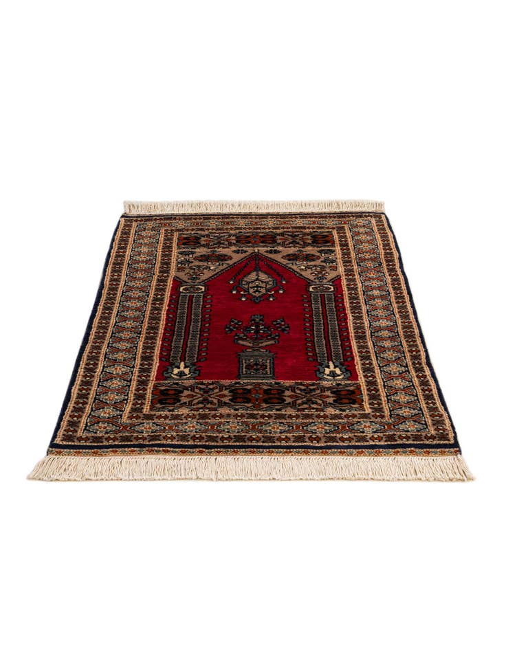 Detail image of  2' 8 x 4' 3  Hand Knotted Bokhara Oriental Wool Rug