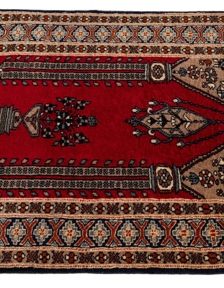 Detail image of  2' 8 x 4' 3  Hand Knotted Bokhara Oriental Wool Rug
