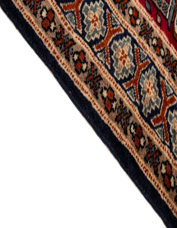 Detail image of  2' 8 x 4' 3  Hand Knotted Bokhara Oriental Wool Rug