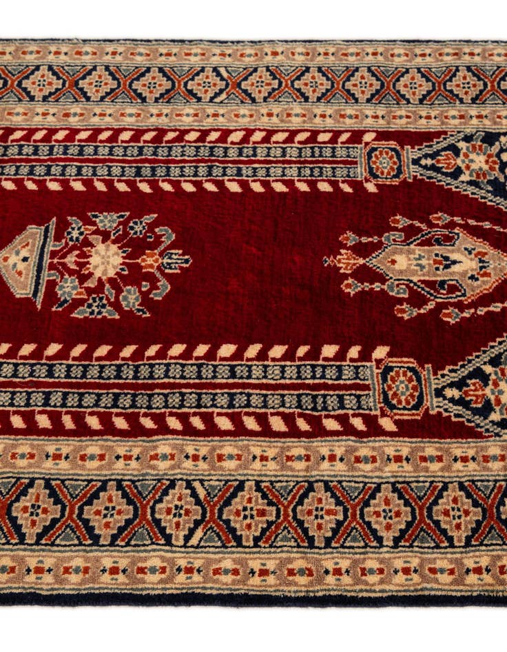 Detail image of  2' 7 x 4' 8  Hand Knotted Bokhara Oriental Wool Rug