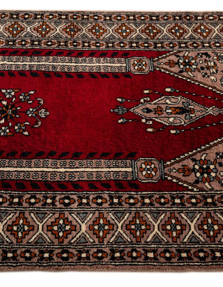 Detail image of  2' 7 x 4' 7  Hand Knotted Bokhara Oriental Wool Rug