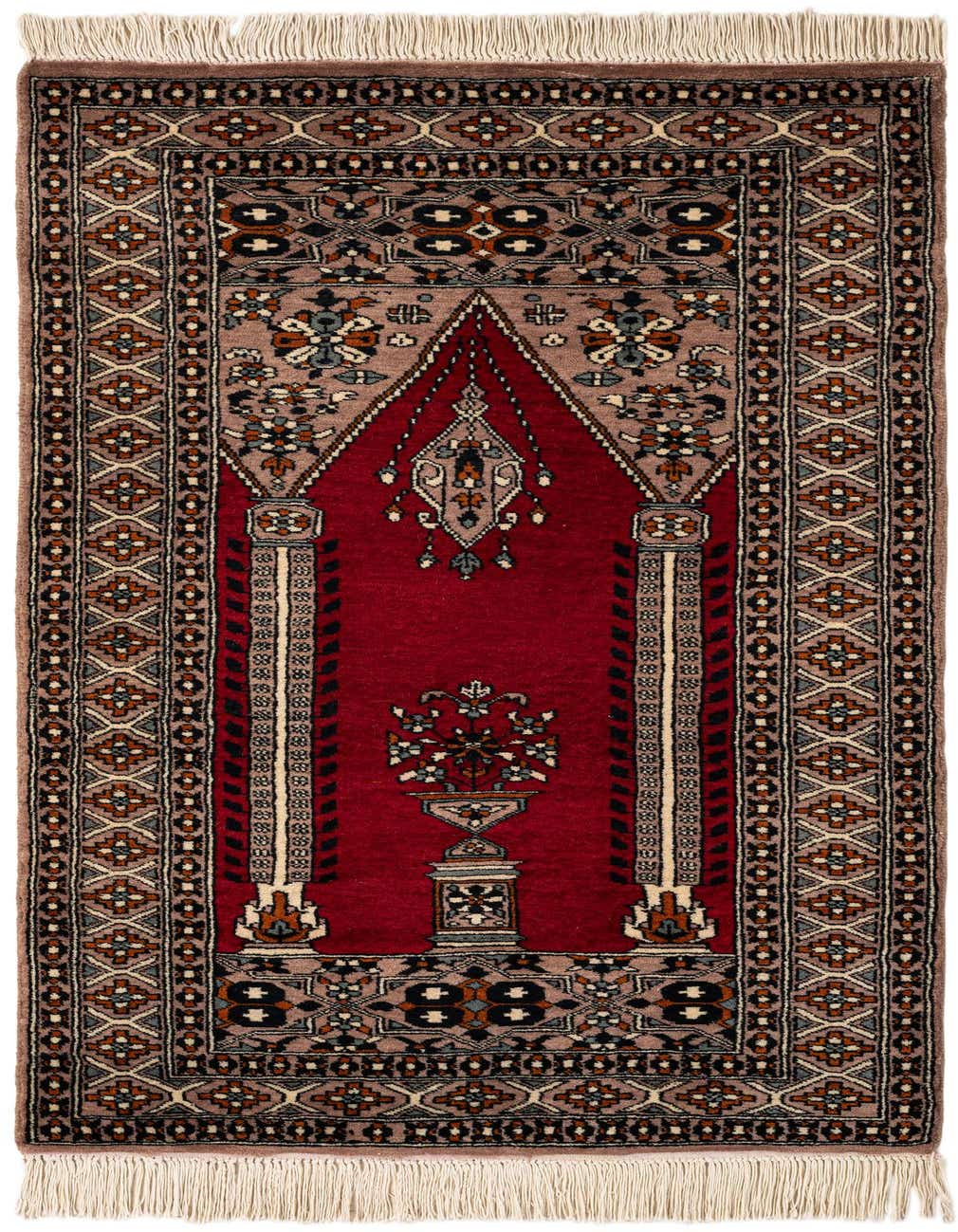 Primary image  2' 7 x 4' 7  Hand Knotted Bokhara Oriental Wool Rug