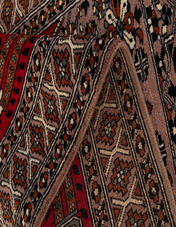 Detail image of  2' 7 x 4' 6  Hand Knotted Bokhara Oriental Wool Rug
