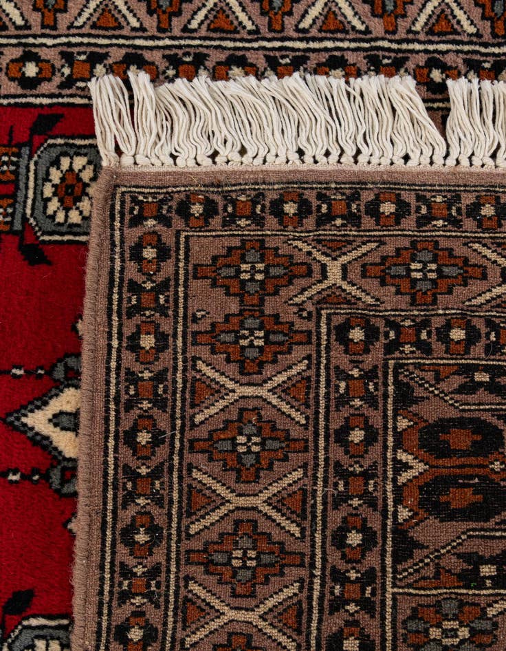 Detail image of  2' 7 x 4' 6  Hand Knotted Bokhara Oriental Wool Rug
