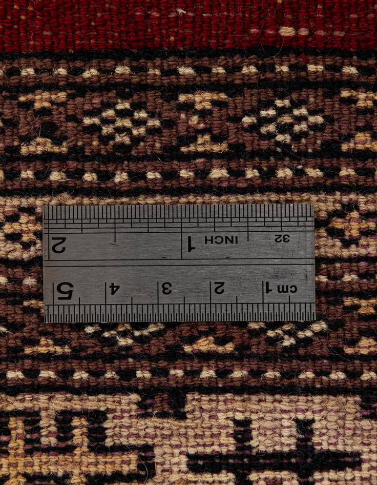 Detail image of  4' 2 x 6' 6  Hand Knotted Bokhara Oriental Wool Rug