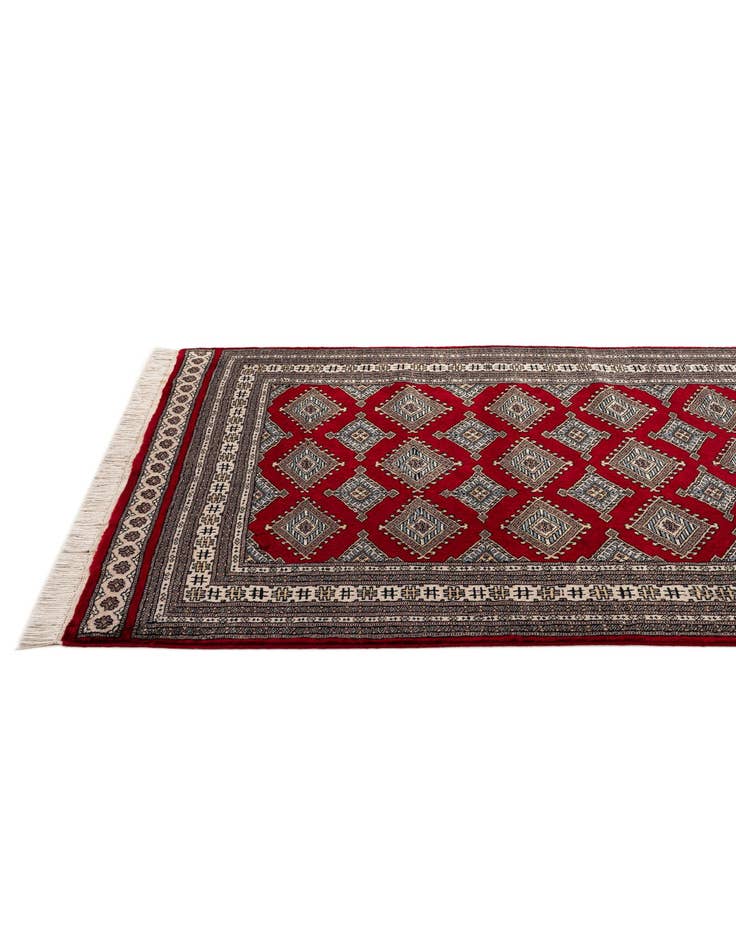 Detail image of  4' 2 x 6' 6  Hand Knotted Bokhara Oriental Wool Rug