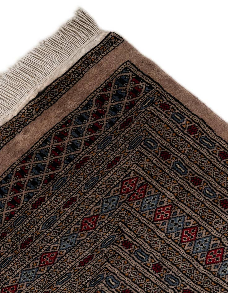 Detail image of  8' 5 x 11'  Hand Knotted Bokhara Oriental Wool Rug