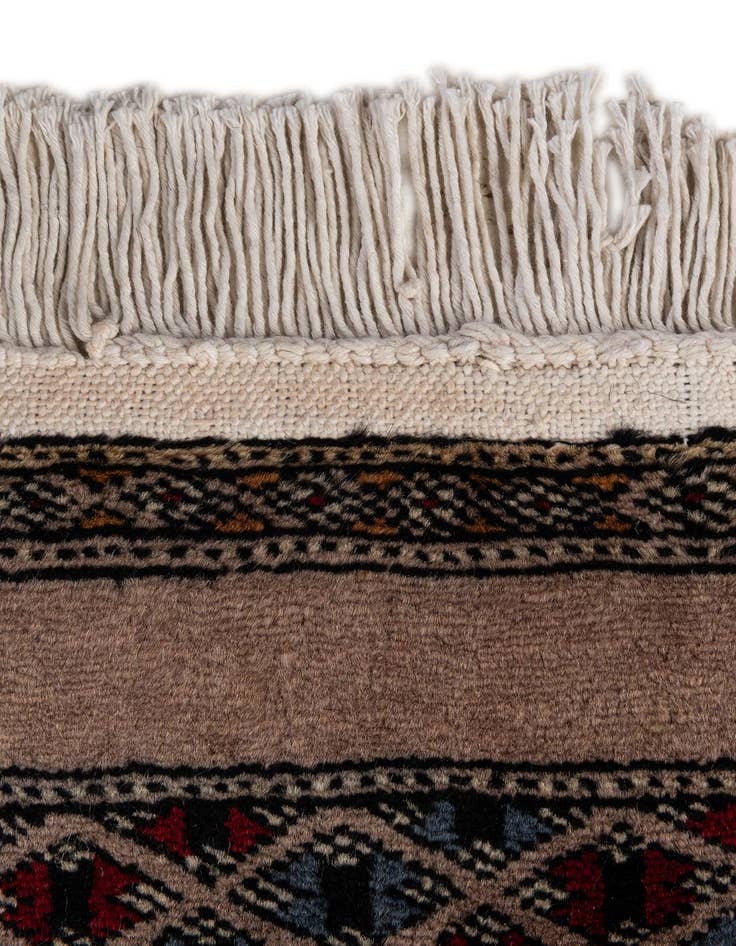 Detail image of  8' 5 x 11'  Hand Knotted Bokhara Oriental Wool Rug