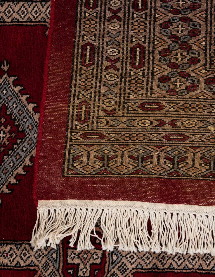 Detail image of  8' 2 x 11'  Hand Knotted Bokhara Wool Rug