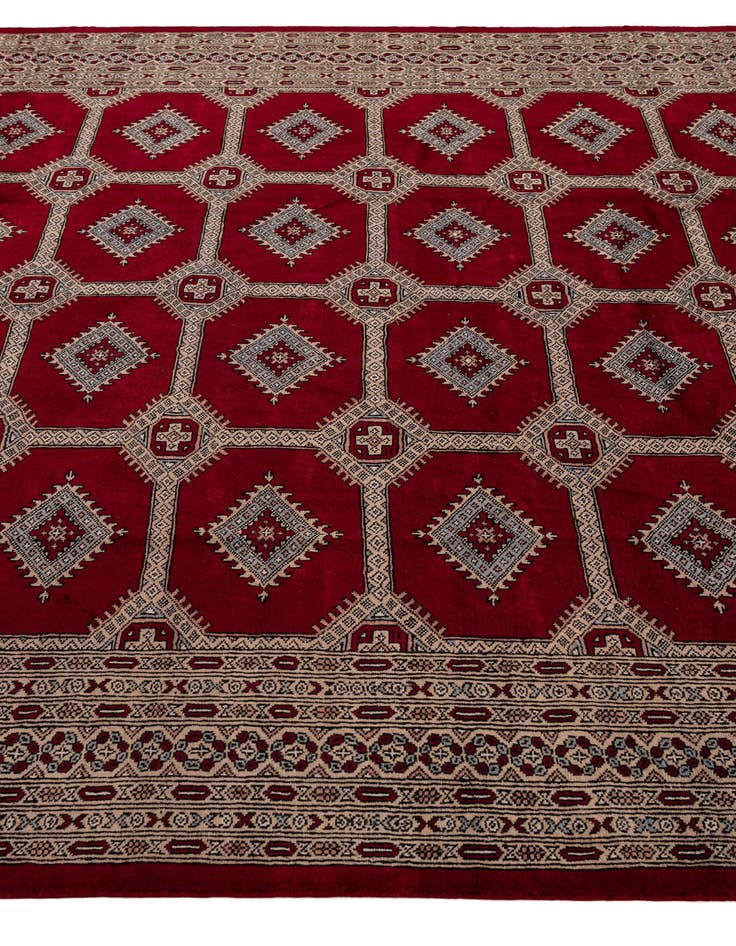 Detail image of  8' 2 x 11'  Hand Knotted Bokhara Wool Rug