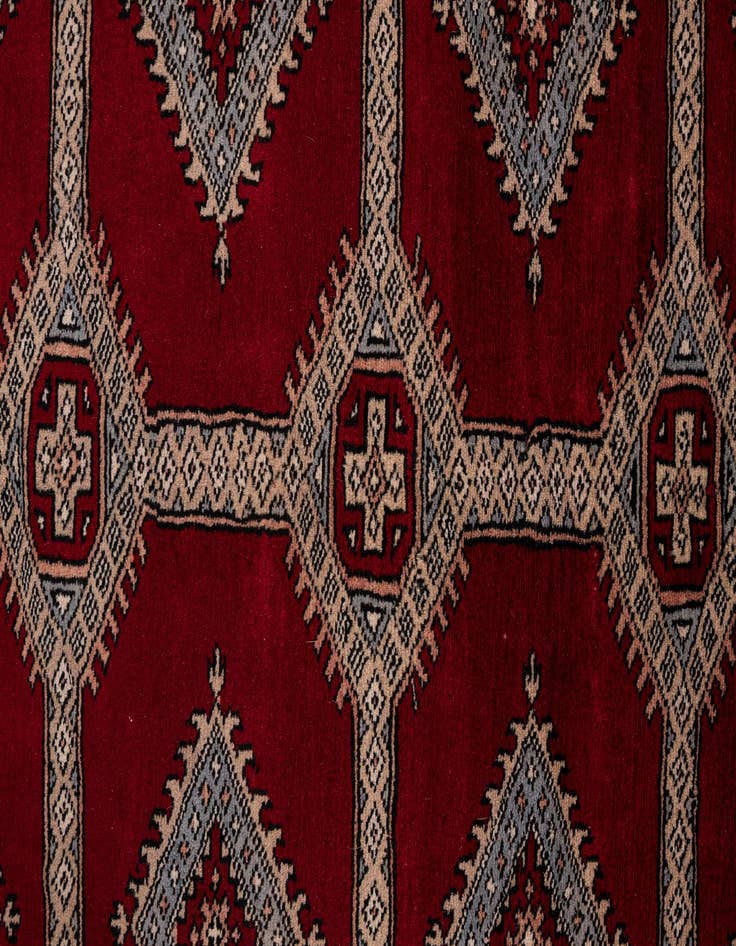 Detail image of  8' 2 x 11'  Hand Knotted Bokhara Wool Rug