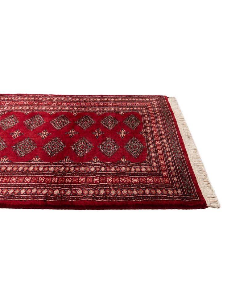 Detail image of  5' 5 x 7' 10  Hand Knotted Bokhara Oriental Wool Rug