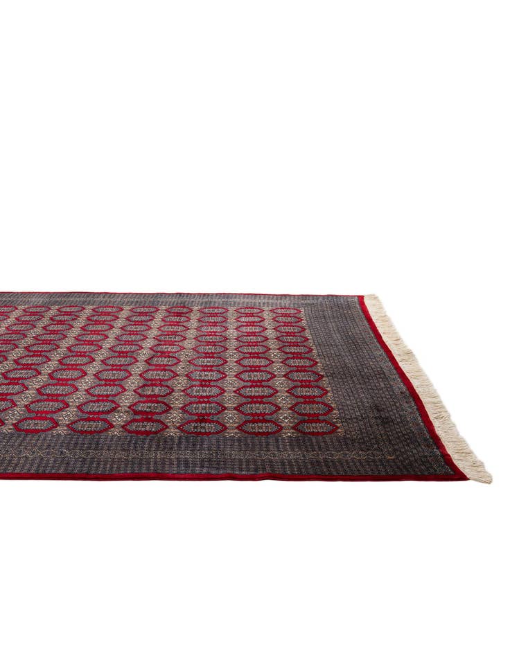 Detail image of  8' 5 x 10' 7  Hand Knotted Bokhara Oriental Wool Rug