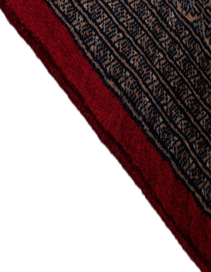 Detail image of  8' 5 x 10' 7  Hand Knotted Bokhara Oriental Wool Rug