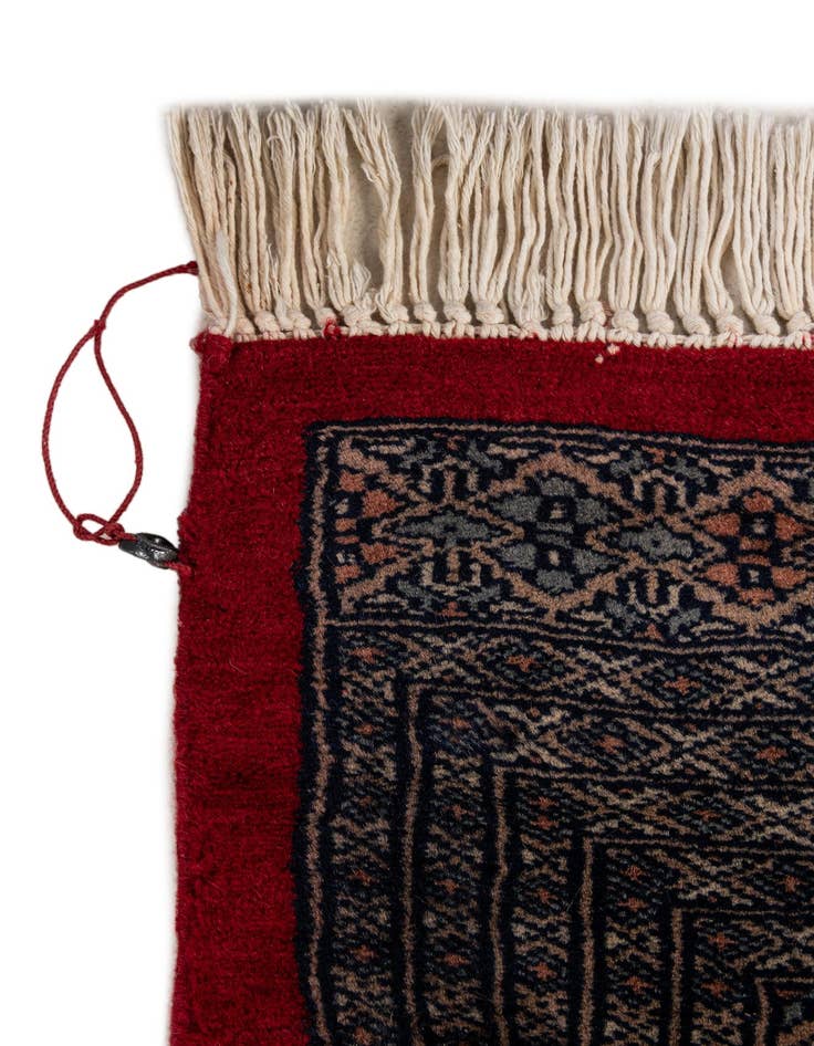 Detail image of  8' 5 x 10' 7  Hand Knotted Bokhara Oriental Wool Rug