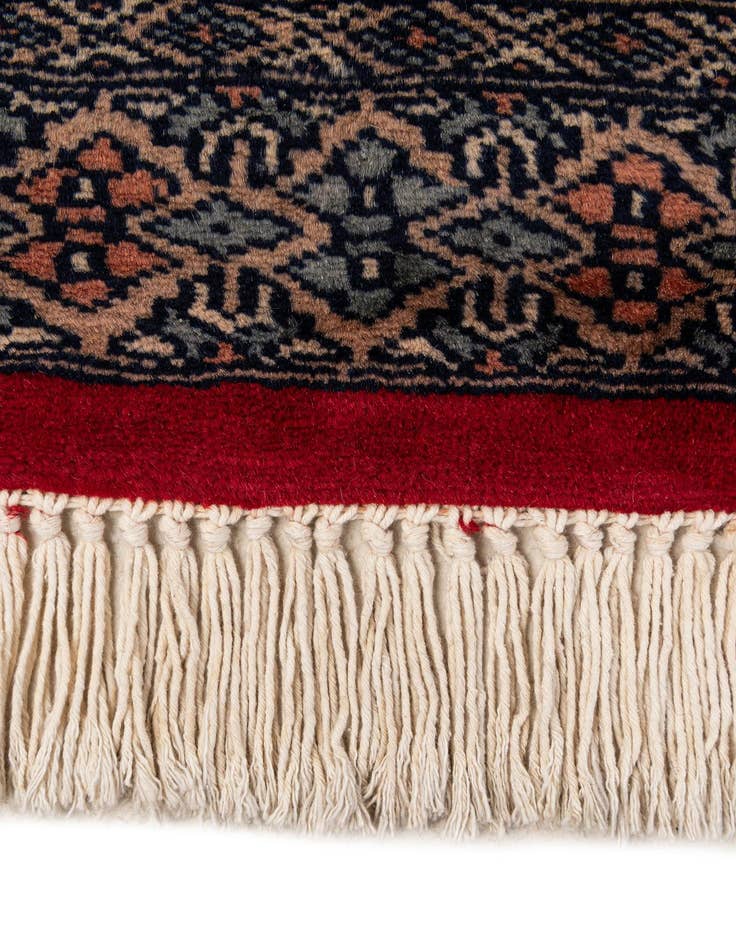 Detail image of  8' 5 x 10' 7  Hand Knotted Bokhara Oriental Wool Rug