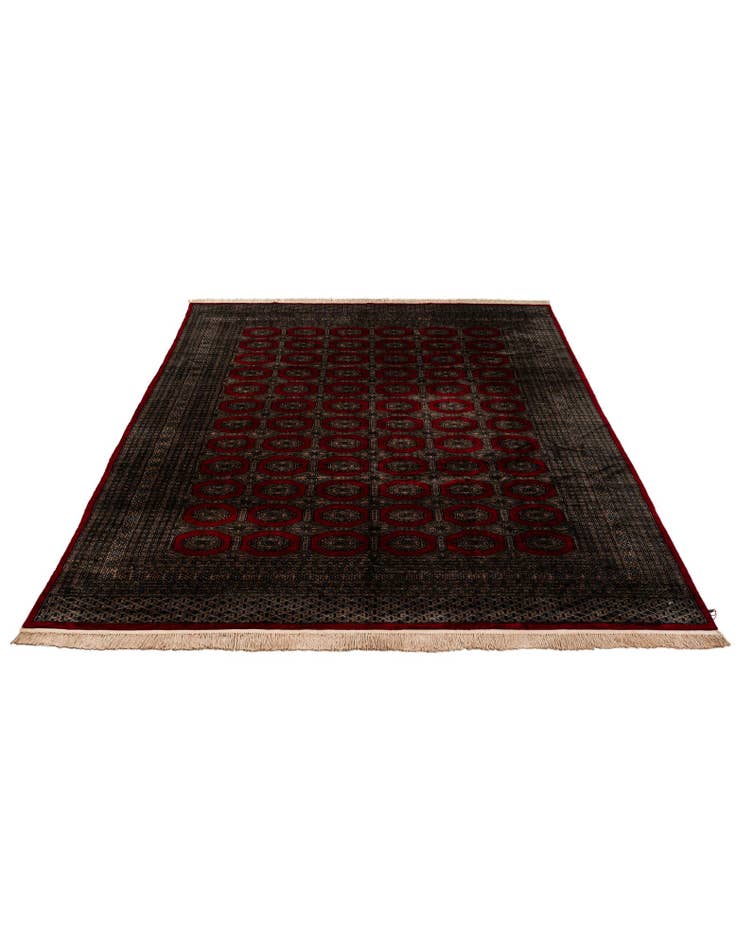 Detail image of  8' x 10' 11  Hand Knotted Bokhara Oriental Wool Rug