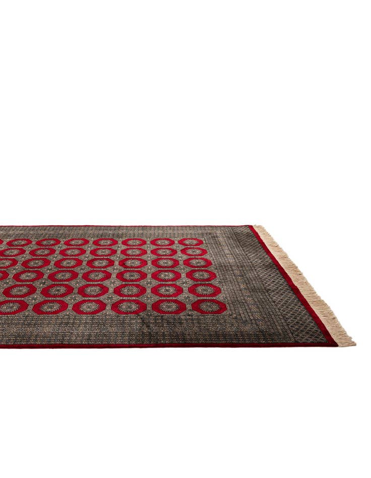 Detail image of  8' x 10' 11  Hand Knotted Bokhara Oriental Wool Rug