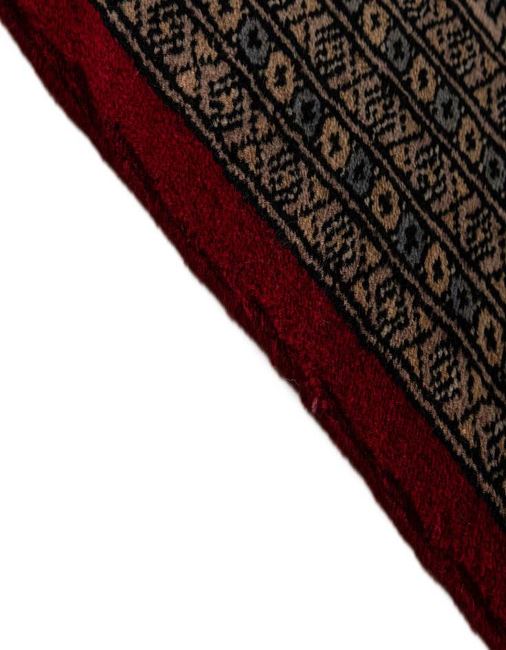 Detail image of  8' x 10' 11  Hand Knotted Bokhara Oriental Wool Rug