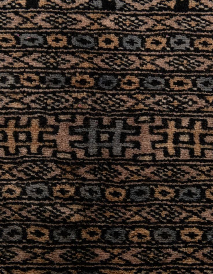 Detail image of  8' x 10' 11  Hand Knotted Bokhara Oriental Wool Rug