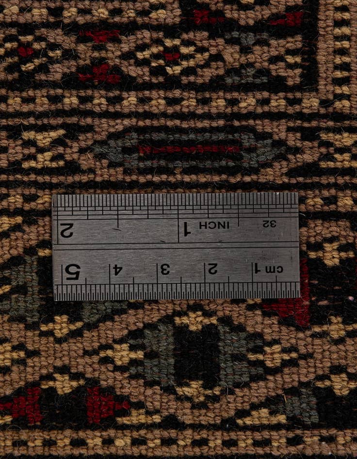 Detail image of  3' 1 x 4' 9  Hand Knotted Bokhara Oriental Wool Rug