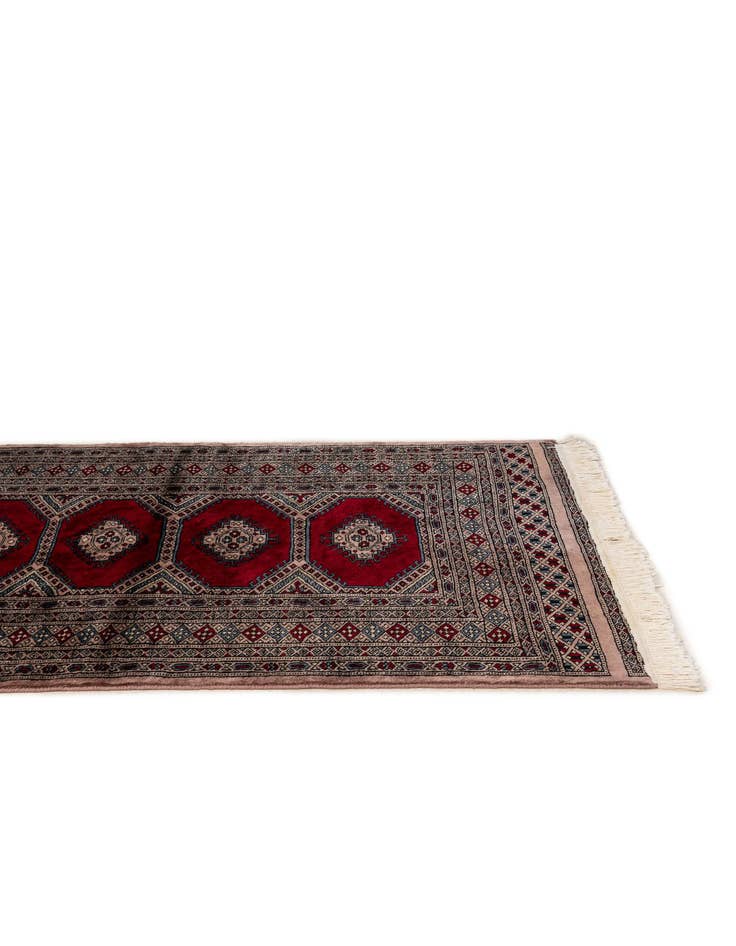 Detail image of  3' 1 x 4' 9  Hand Knotted Bokhara Oriental Wool Rug