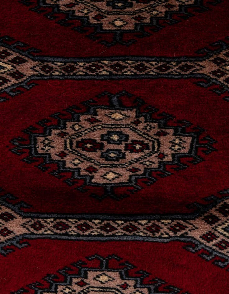 Detail image of  3' 1 x 4' 9  Hand Knotted Bokhara Oriental Wool Rug
