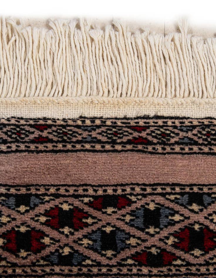 Detail image of  3' 1 x 4' 9  Hand Knotted Bokhara Oriental Wool Rug