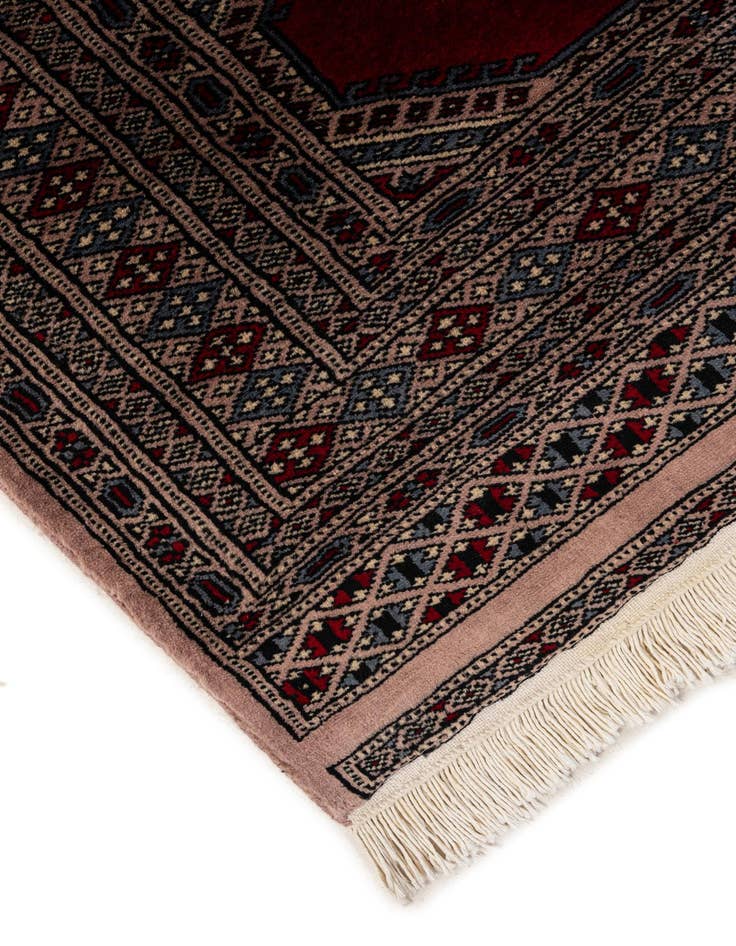 Detail image of  3' 1 x 4' 9  Hand Knotted Bokhara Oriental Wool Rug