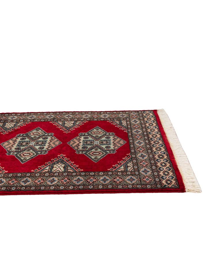 Detail image of  3' x 5' 5  Hand Knotted Bokhara Oriental Wool Rug