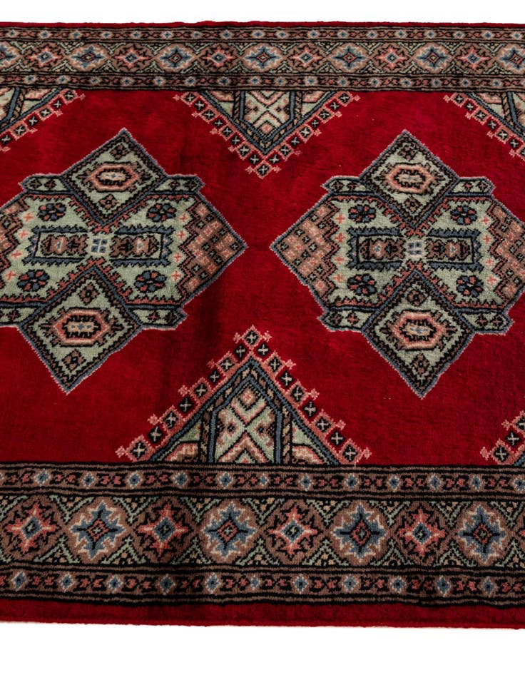 Detail image of  3' x 5' 5  Hand Knotted Bokhara Oriental Wool Rug