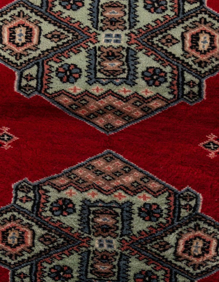 Detail image of  3' x 5' 5  Hand Knotted Bokhara Oriental Wool Rug