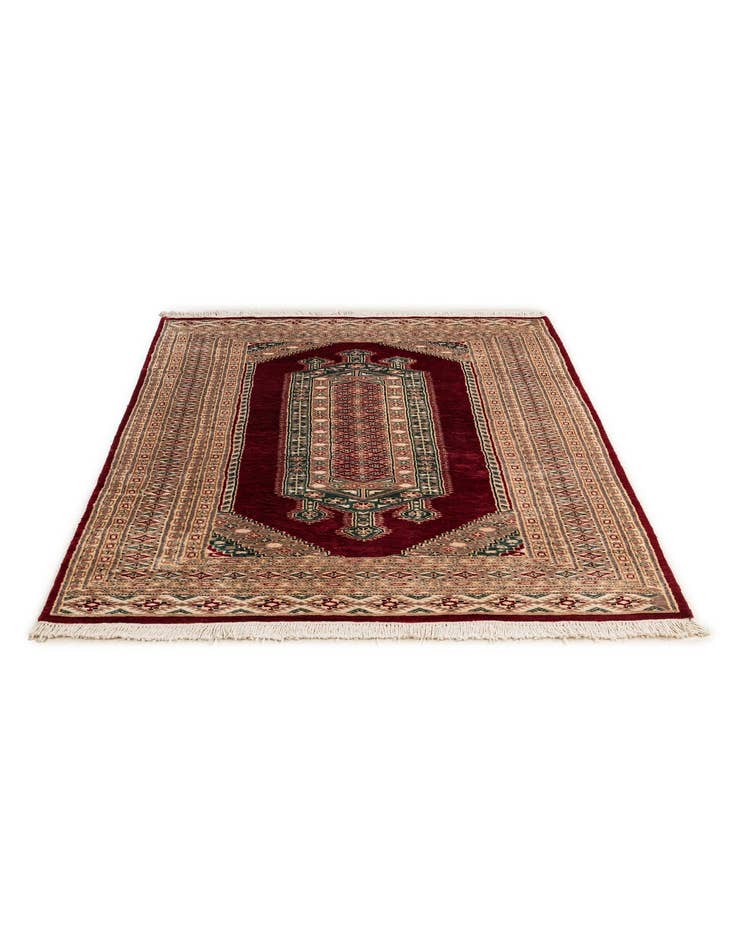 Detail image of  4' 4 x 6' 2  Hand Knotted Bokhara Rug