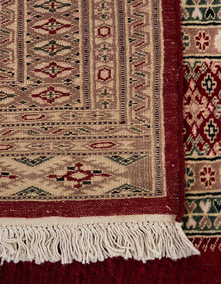 Detail image of  4' 4 x 6' 2  Hand Knotted Bokhara Rug
