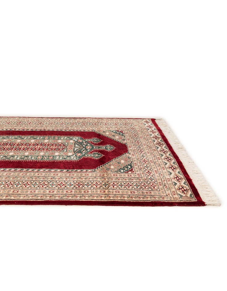 Detail image of  4' 4 x 6' 2  Hand Knotted Bokhara Rug