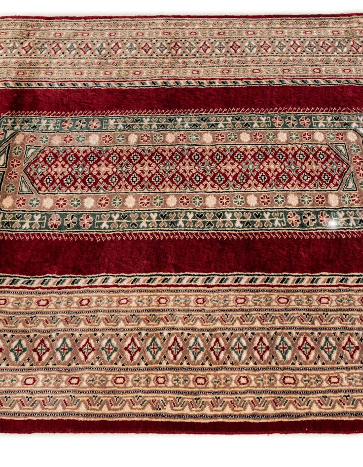 Detail image of  4' 4 x 6' 2  Hand Knotted Bokhara Rug
