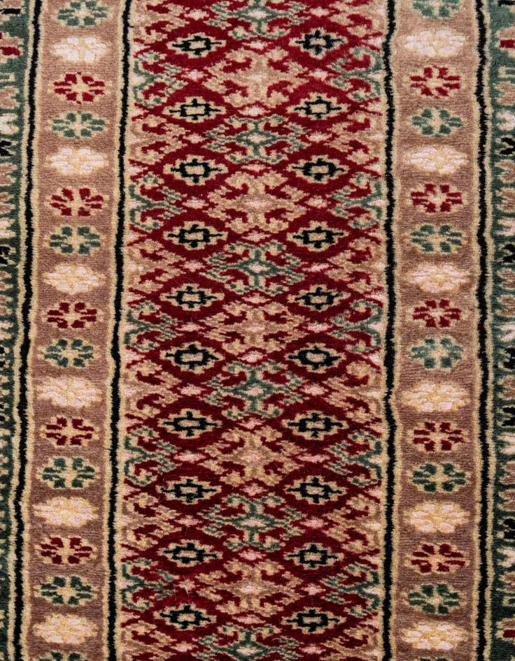 Detail image of  4' 4 x 6' 2  Hand Knotted Bokhara Rug