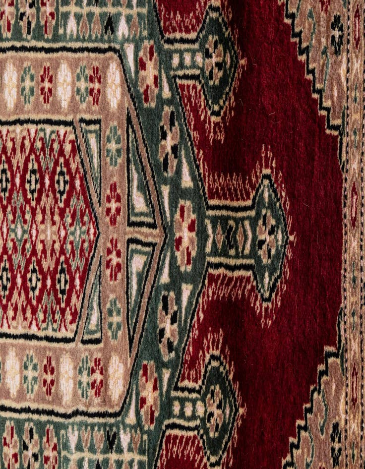 Detail image of  4' 4 x 6' 2  Hand Knotted Bokhara Rug