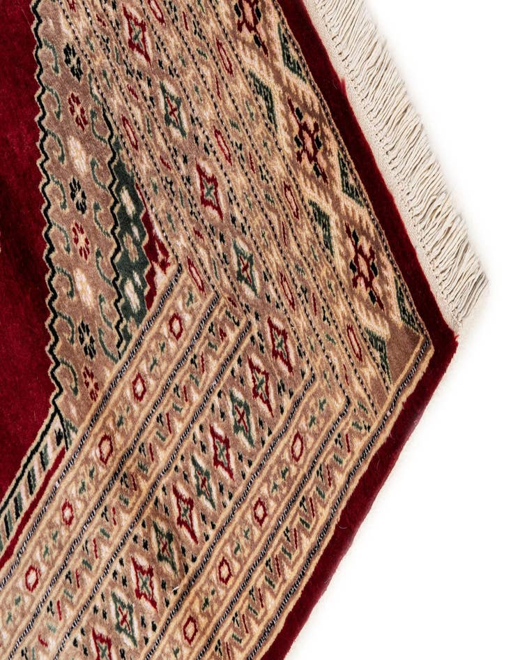 Detail image of  4' 4 x 6' 2  Hand Knotted Bokhara Rug