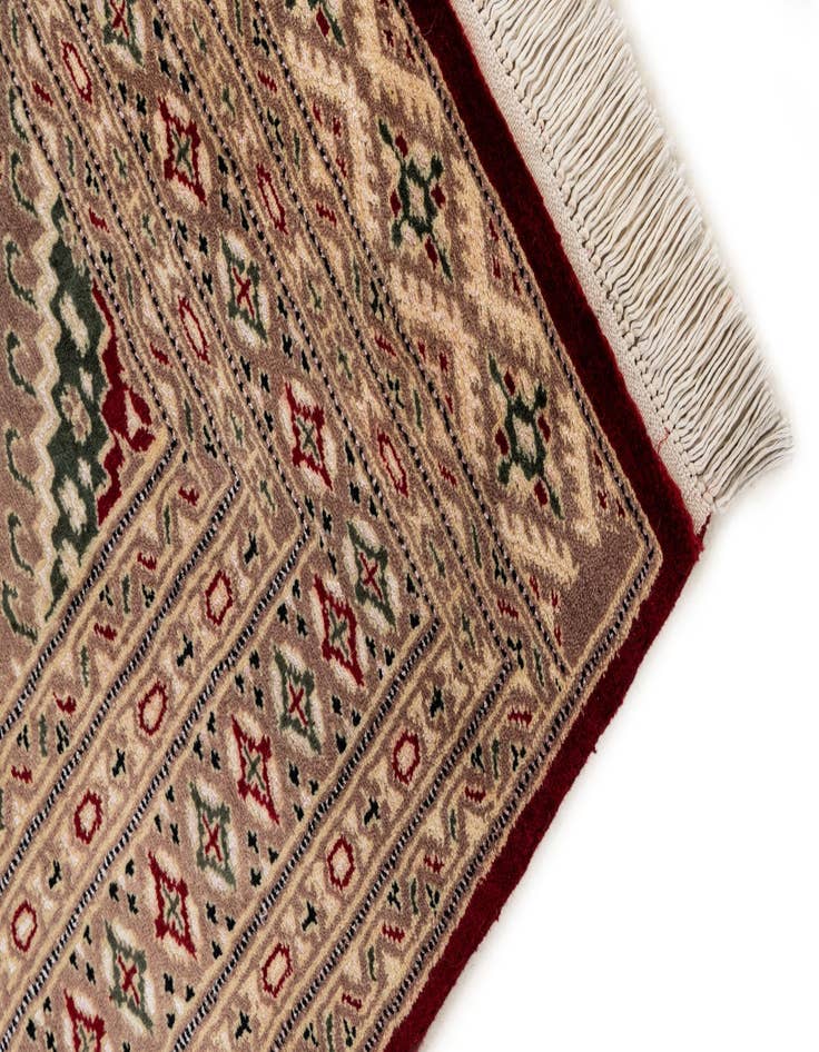 Detail image of  4' 2 x 6' 2  Hand Knotted Bokhara Oriental Rug