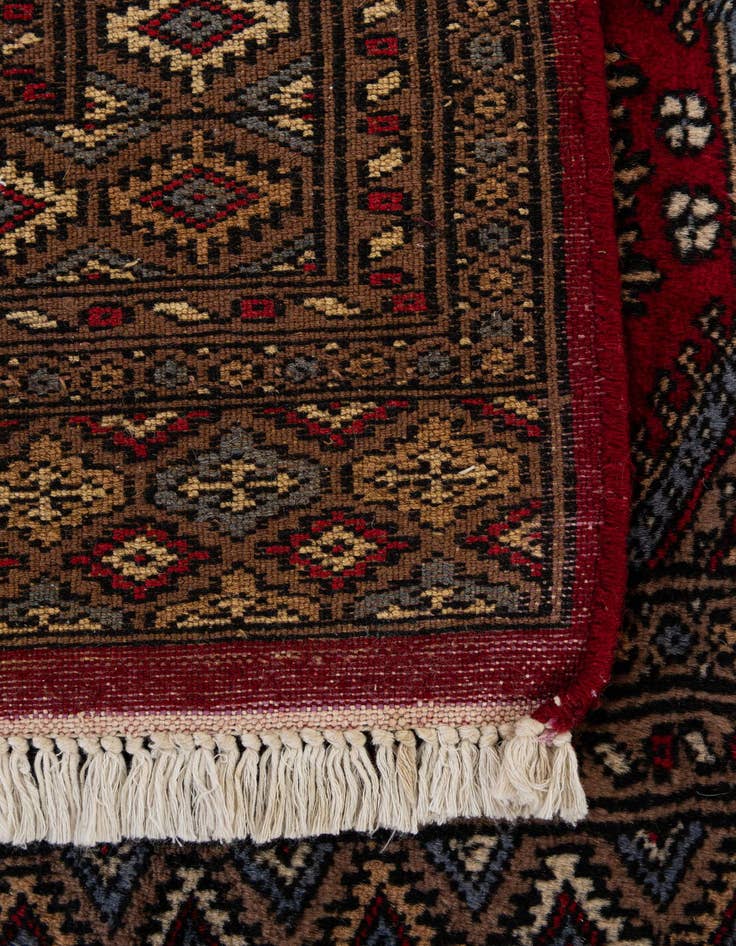 Detail image of  3' x 5' 1  Hand Knotted Bokhara Oriental Wool Rug