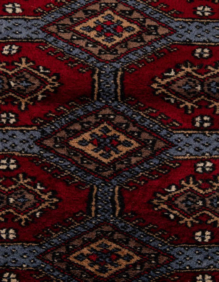 Detail image of  3' x 5' 1  Hand Knotted Bokhara Oriental Wool Rug