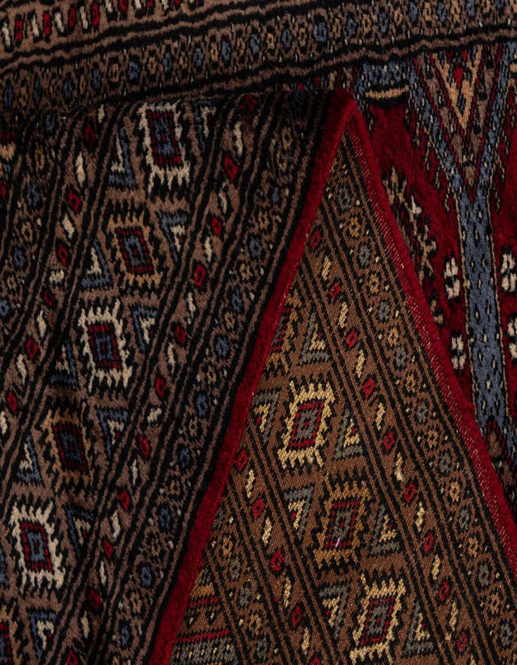Detail image of  3' x 5' 1  Hand Knotted Bokhara Oriental Wool Rug