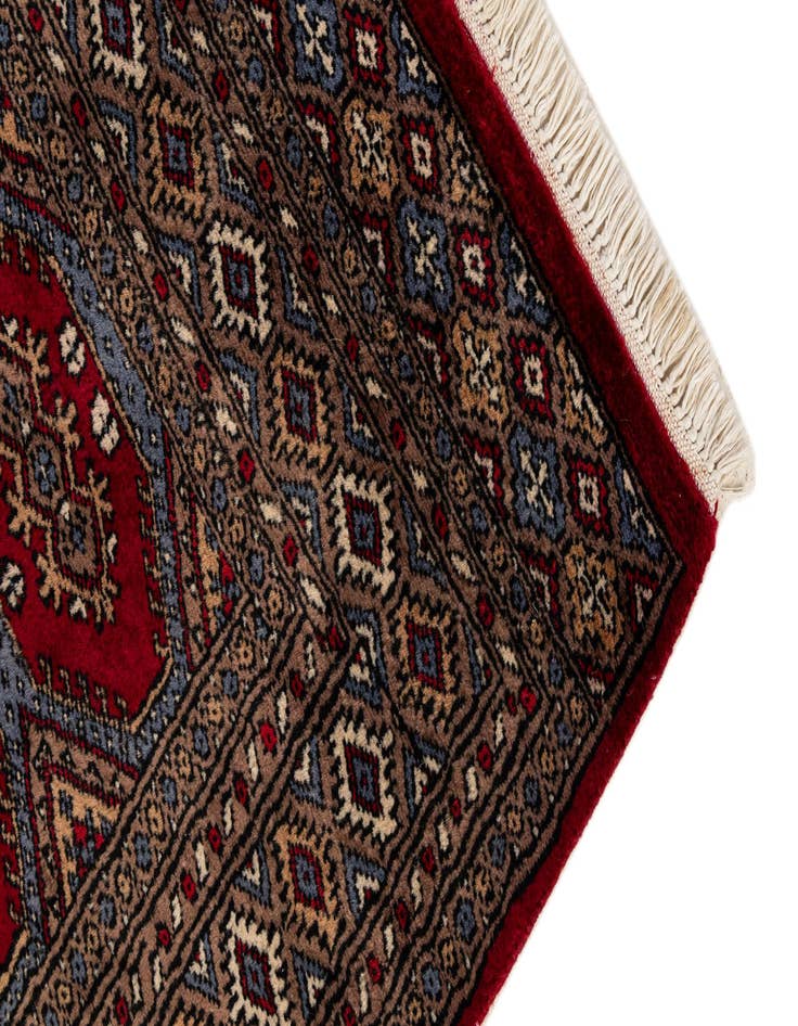 Detail image of  3' x 5' 1  Hand Knotted Bokhara Oriental Wool Rug