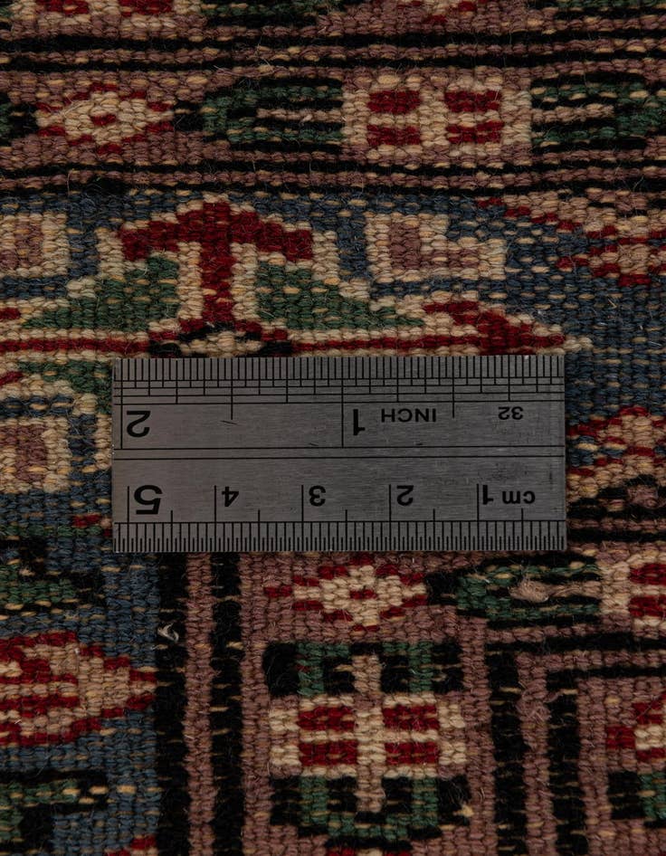 Detail image of  4' 2 x 5' 7  Hand Knotted Bokhara Oriental Wool Rug