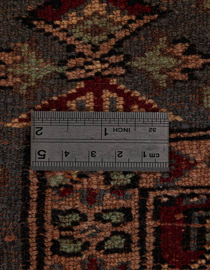 Detail image of  4' 2 x 6'  Hand Knotted Bokhara Oriental Wool Rug