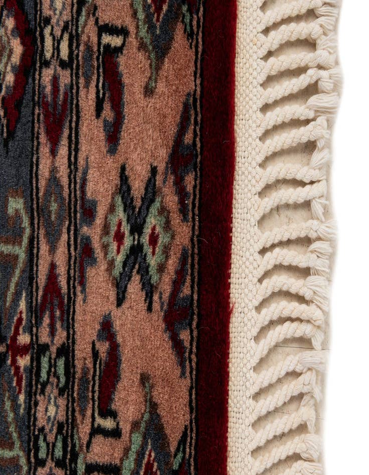 Detail image of  4' 2 x 6'  Hand Knotted Bokhara Oriental Wool Rug