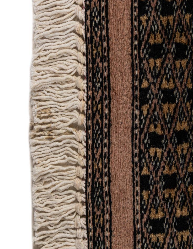 Detail image of  4' 2 x 5' 9  Hand Knotted Bokhara Oriental Wool Rug