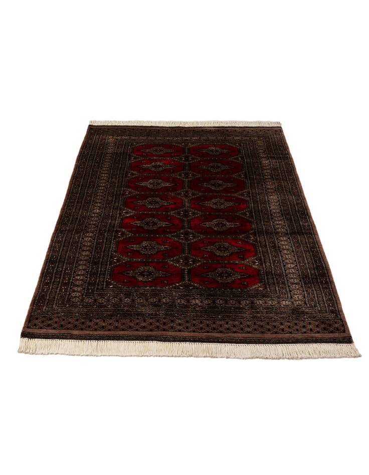 Detail image of  4' x 6'  Hand Knotted Bokhara Oriental Wool Rug